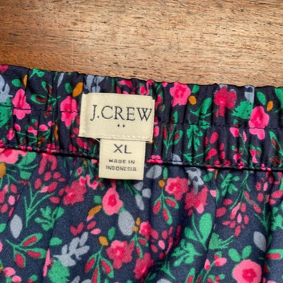 J. Crew Floral knee Skirt - Black and Pink - Picture 4 of 5